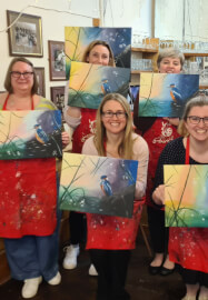 Teenager Paint Class - Brush Party with Rachael - Didcot