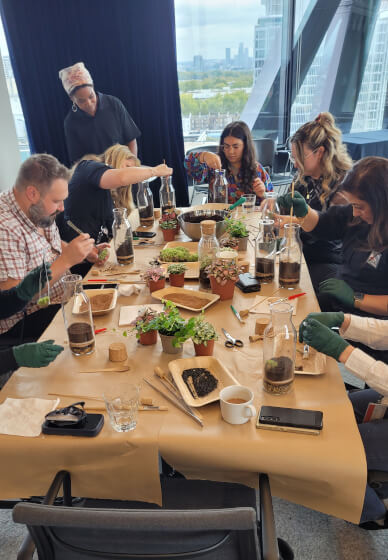Terrarium Making Workshop - Birmingham Team Building
