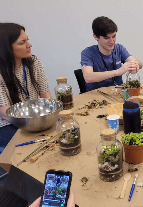 Terrarium Making Workshop - Birmingham Team Building