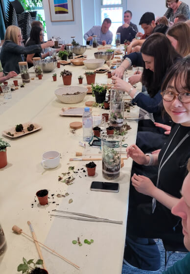 Terrarium Making Workshop - Leeds Team Building