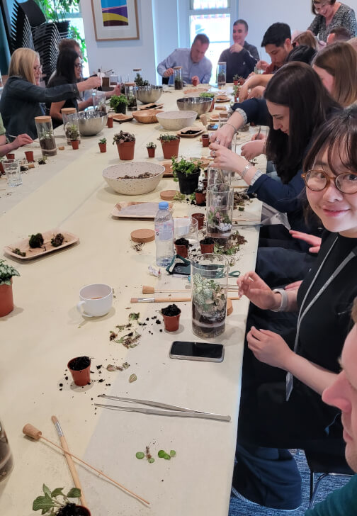 Terrarium Making Workshop - London, Groups and Team Building