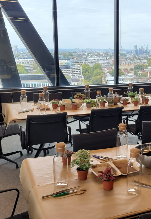Terrarium Making Workshop - London, Groups and Team Building
