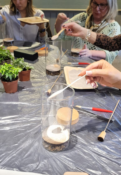 Terrarium Making Workshop - Manchester Team Building