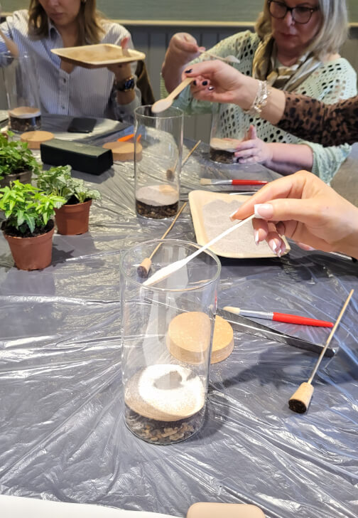 Terrarium Making Workshop - Manchester Team Building