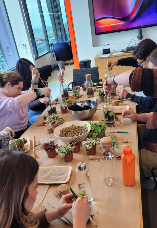 Terrarium Making Workshop - Manchester Team Building