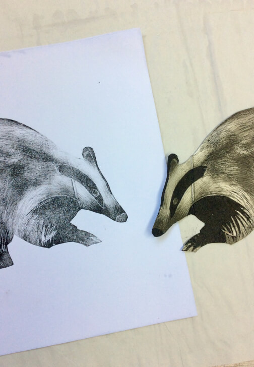 Tetrapak Animals Drypoint Printing Workshop