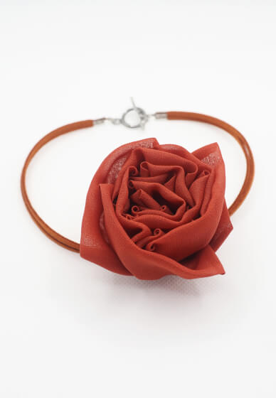 Textile Rose Choker Necklace Workshop