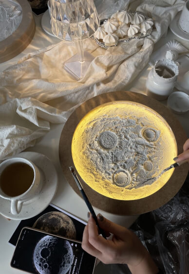 Textured LED Moon Art Workshop