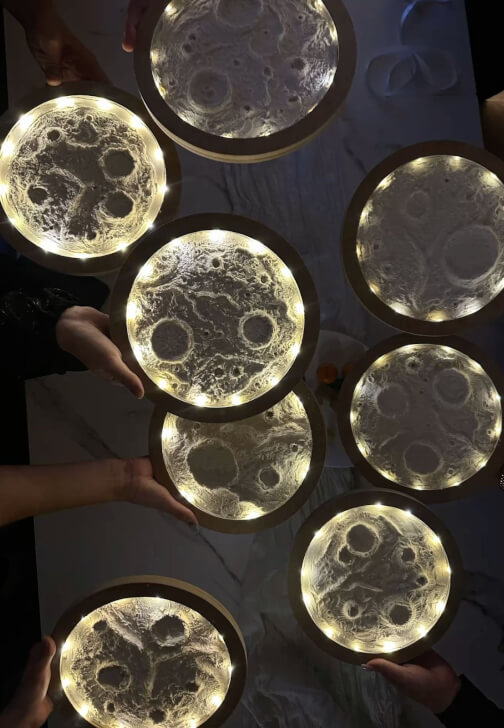 Textured LED Moon Art Workshop