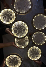 Textured LED Moon Art Workshop