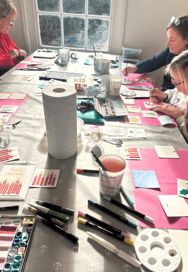 The Art of Paper Embroidery - Christmas Card Workshop