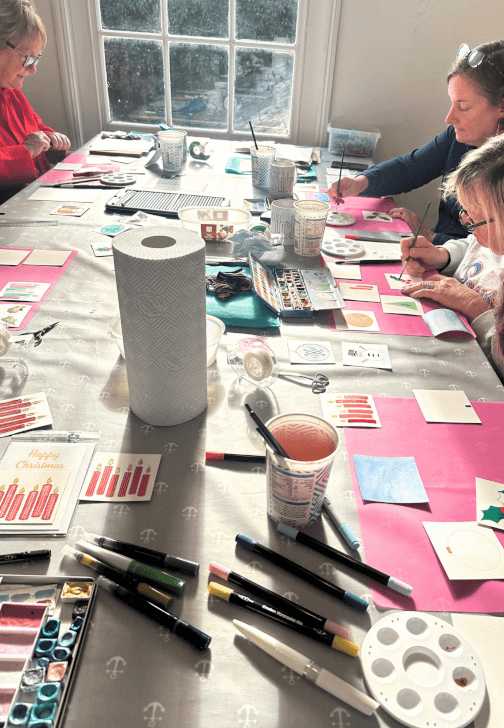 The Art of Paper Embroidery - Christmas Card Workshop