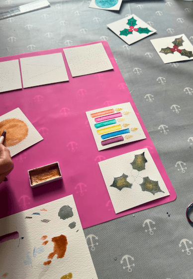 The Art of Paper Embroidery - Christmas Card Workshop