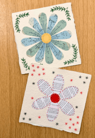 The Art of Paper Embroidery - Flower Head Collage Workshop