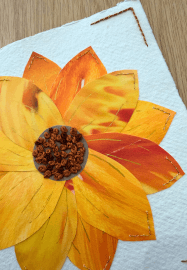 The Art of Paper Embroidery - Flower Head Collage Workshop