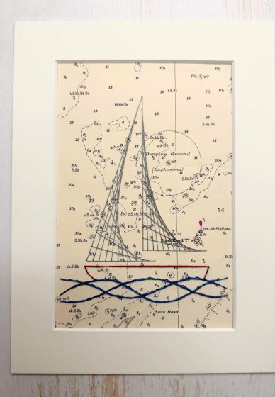 The Art of Paper Embroidery - Sew a Boat Taster Workshop