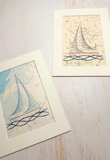 The Art of Paper Embroidery - Sew a Boat Taster Workshop