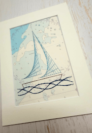 The Art of Paper Embroidery - Sew a Boat Taster Workshop