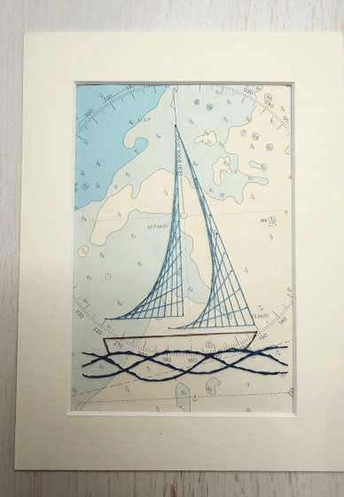 The Art of Paper Embroidery - Sew a Boat Taster Workshop