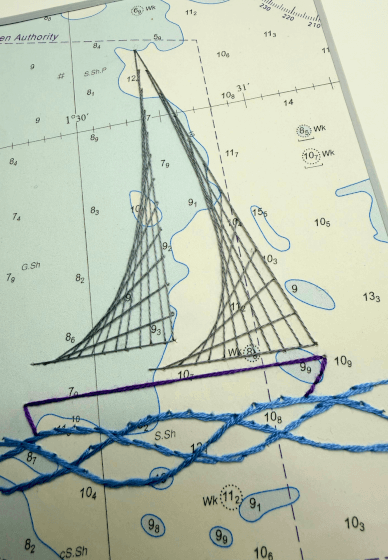 The Art of Paper Embroidery - Sew a Boat Taster Workshop