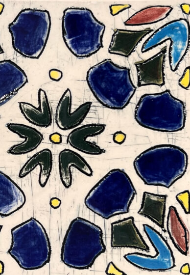 Tile Pottery Painting Class: Design, Colour and Carve