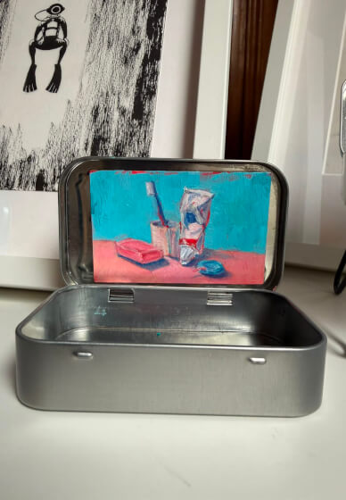 Tiny Oil / Acrylic Painting Class: Create Art in a Mint Tin