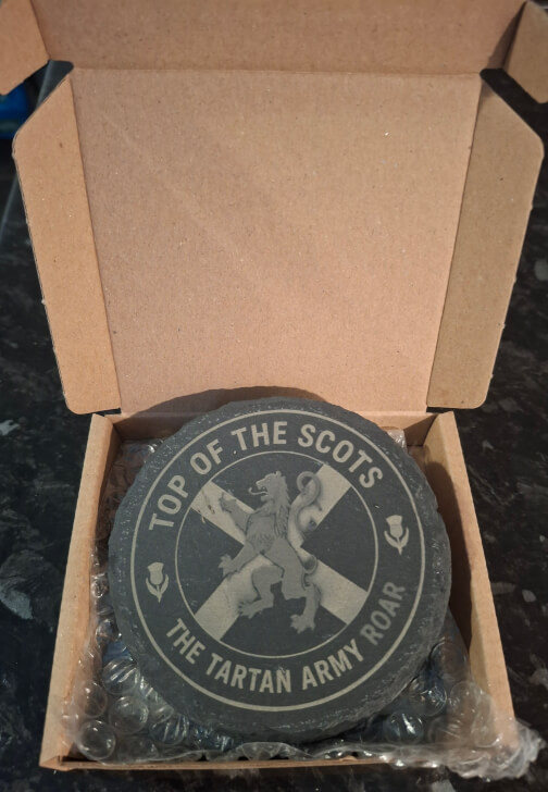 Top of the Scots - Engraved Slate Coasters