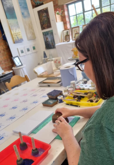 Tote Bag Block Printing Workshop for Beginners