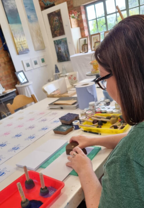 Tote Bag Block Printing Workshop for Beginners