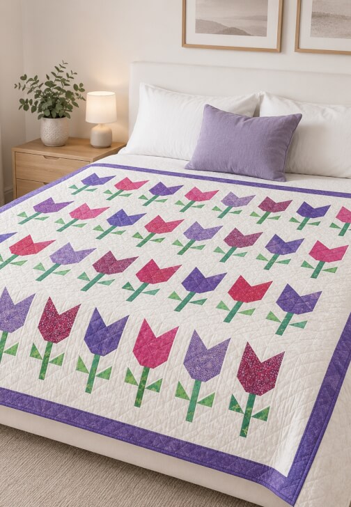 Tulips Applique Workshop with Janet Goddard