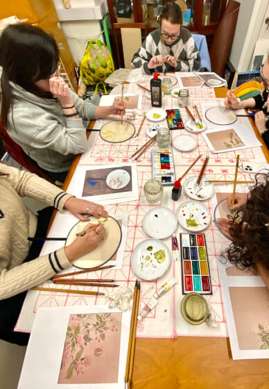 Twin Lotus and Eternal Love: Qixi Chinese Ink Painting Workshop