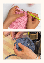 Two-part Crochet Course - T-shirt Yarn Bowl