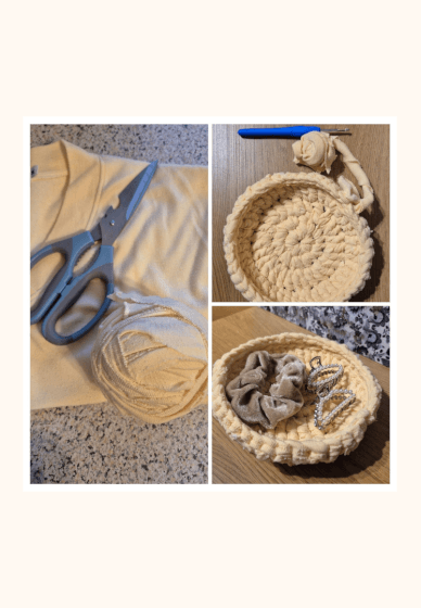 Two-part Crochet Course - T-shirt Yarn Bowl
