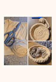 Two-part Crochet Course - T-shirt Yarn Bowl