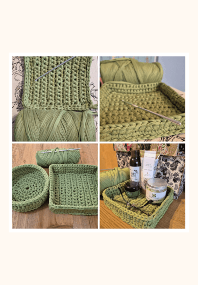 Two-part Crochet Course - T-shirt Yarn Bowl