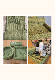 Two-part Crochet Course - T-shirt Yarn Bowl
