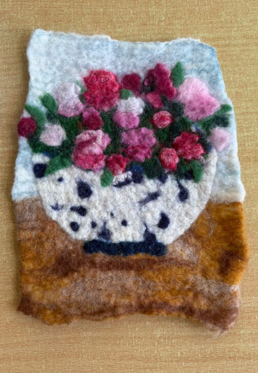 Two Projects in One Day - Wet Felted Purse and Picture Workshop