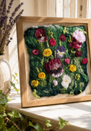 Two Projects in One Day - Wet Felted Purse and Picture Workshop