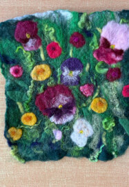 Two Projects in One Day - Wet Felted Purse and Picture Workshop
