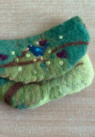 Two Projects in One Day - Wet Felted Purse and Picture Workshop