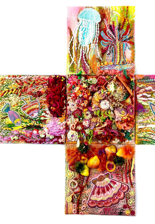 Under the Sea - Hand Embroidered Textural Display Workshop