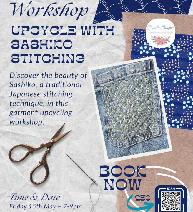 Upcycle with Sashiko Stitching Workshop