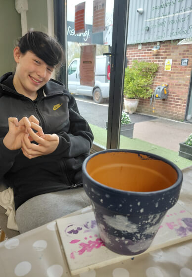 Upcycled Plant Pot Painting Experience