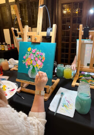 Vase of Sunflowers - Paint and Sip Workshop