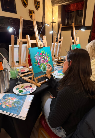 Vase of Sunflowers - Paint and Sip Workshop