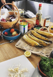 Vegan Caribbean Cooking Class: Jerk Tofu and Plantain Hors D Oeuvre