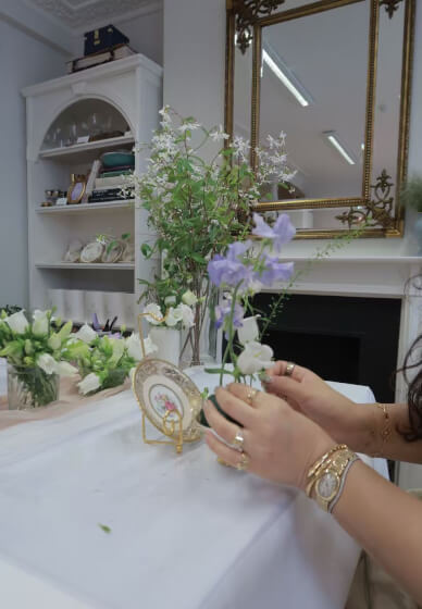Vintage Bone China Teacup Floral Arranging Workshop