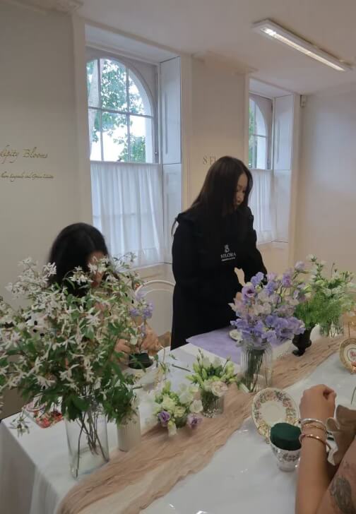Vintage Teacup Floral Arrangement Class