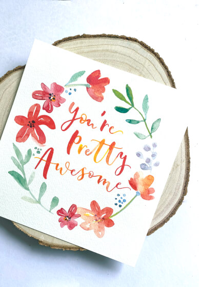 Watercolour Brush Lettering Workshop