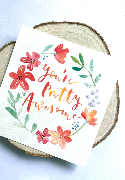 Watercolour Brush Lettering Workshop
